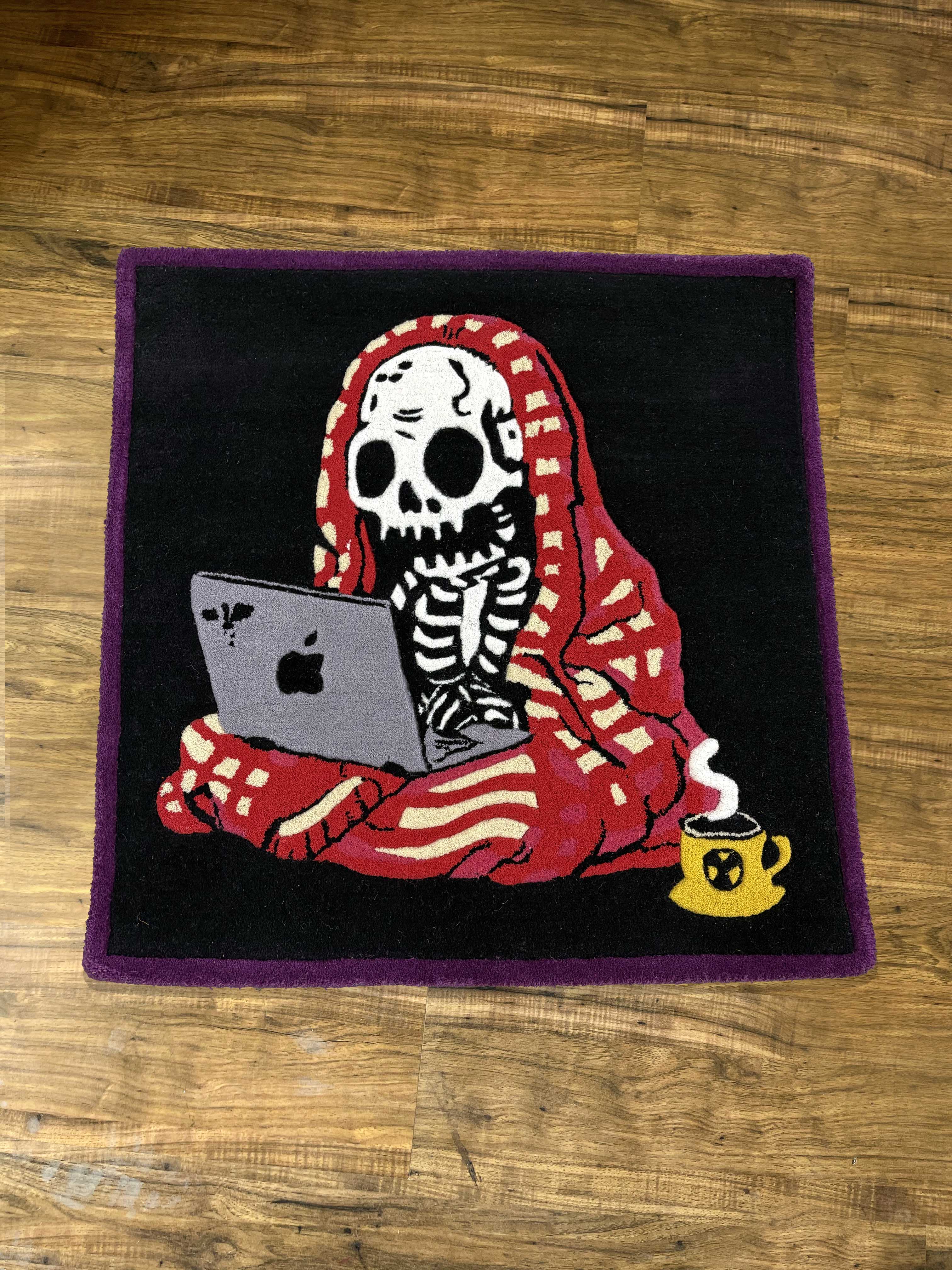 Skull working Hand Tufted  Rug
