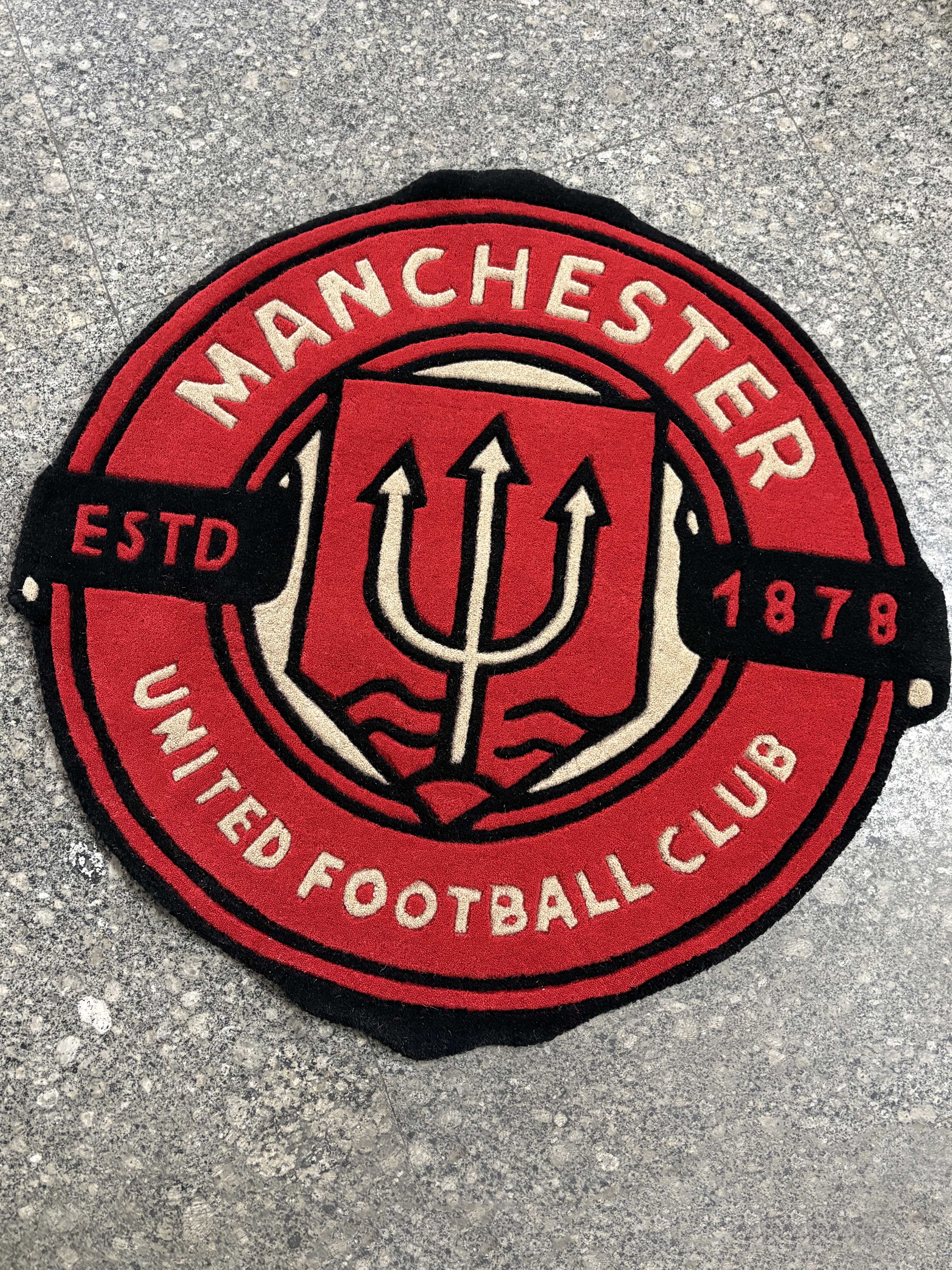 Manchester United Fan Art Hand Tufted Rug