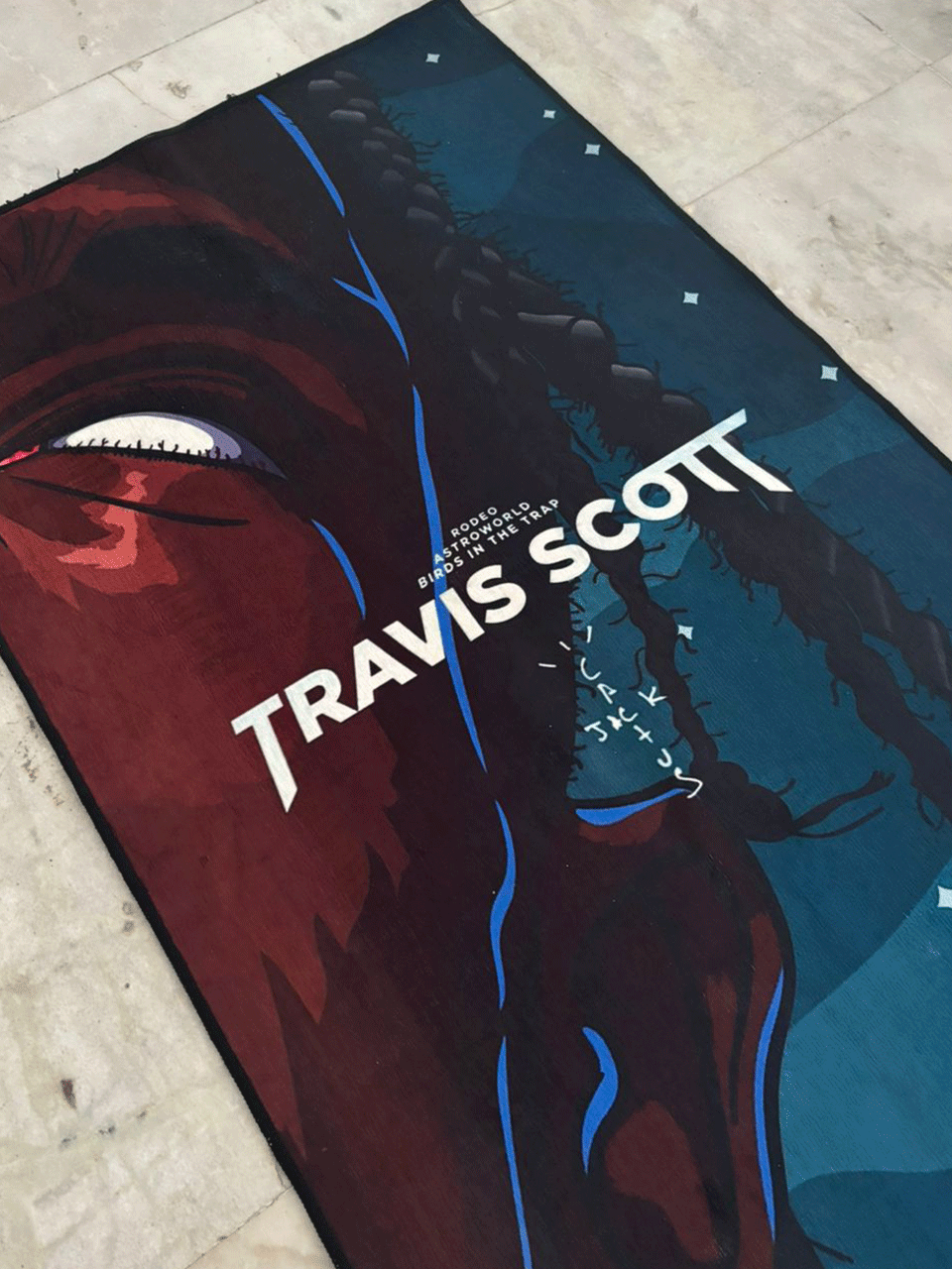 Travis Scott Printed Washable Rug