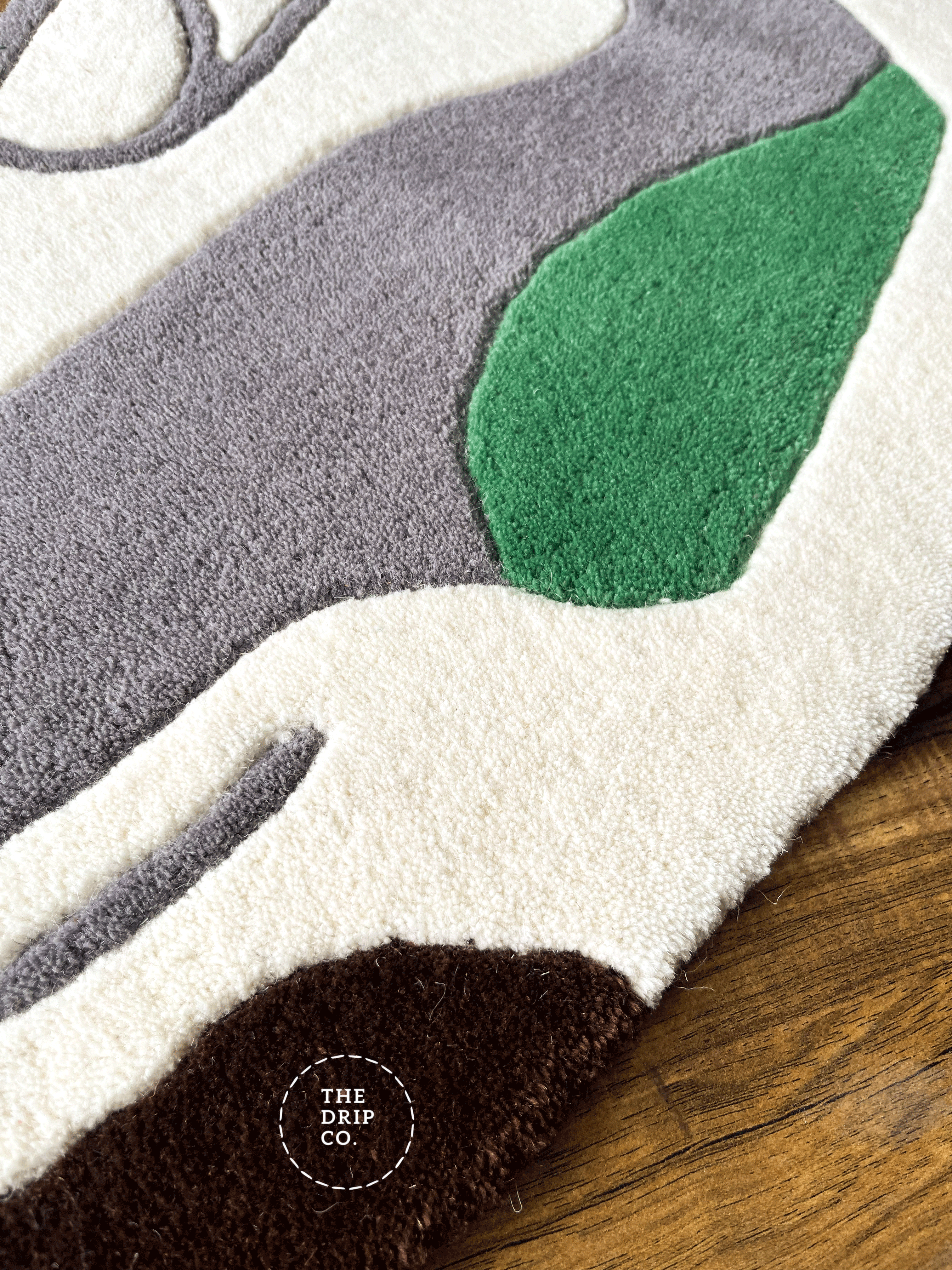 Green Custom Shoe Rug