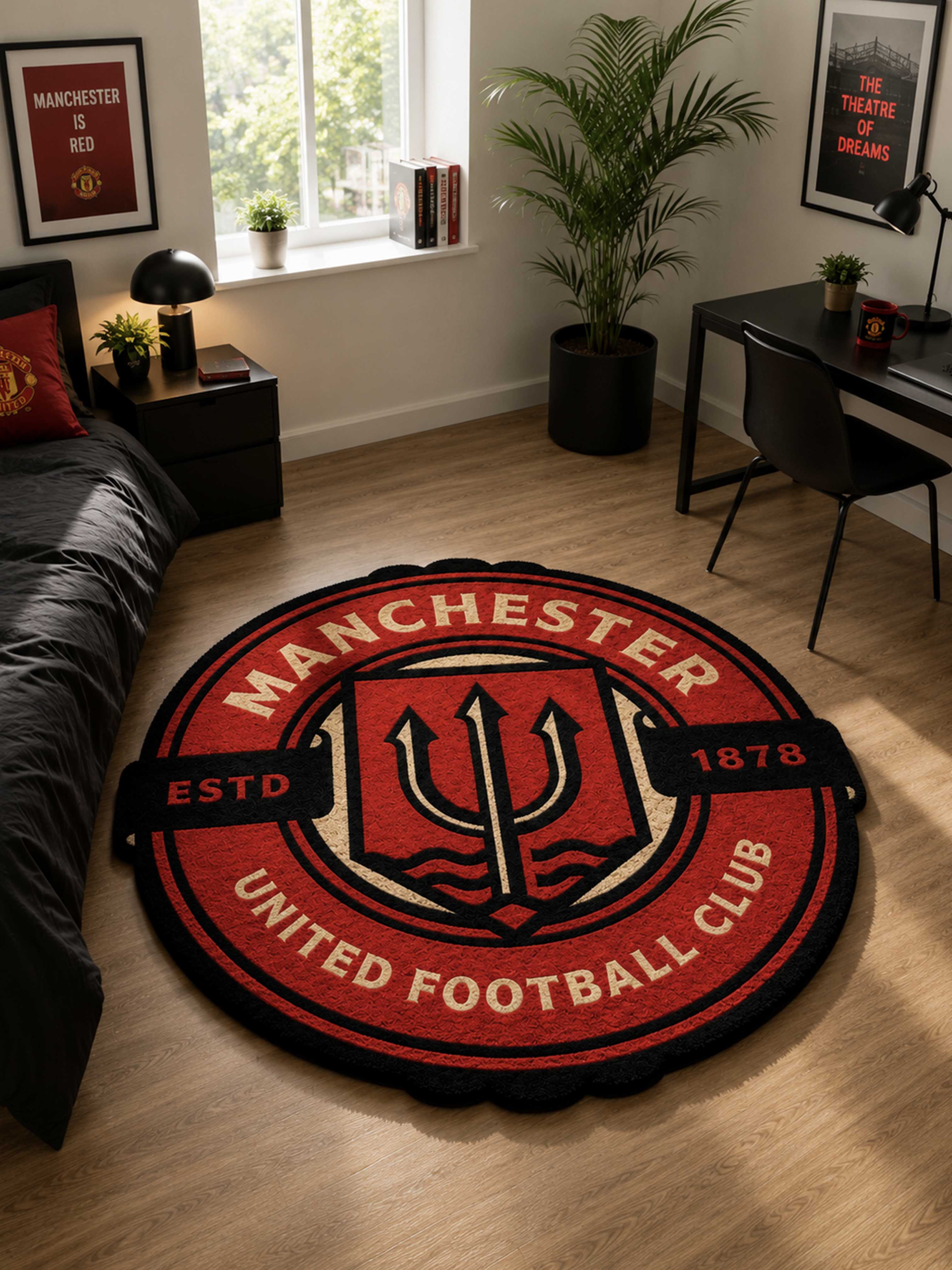 Manchester United Fan Art Rug