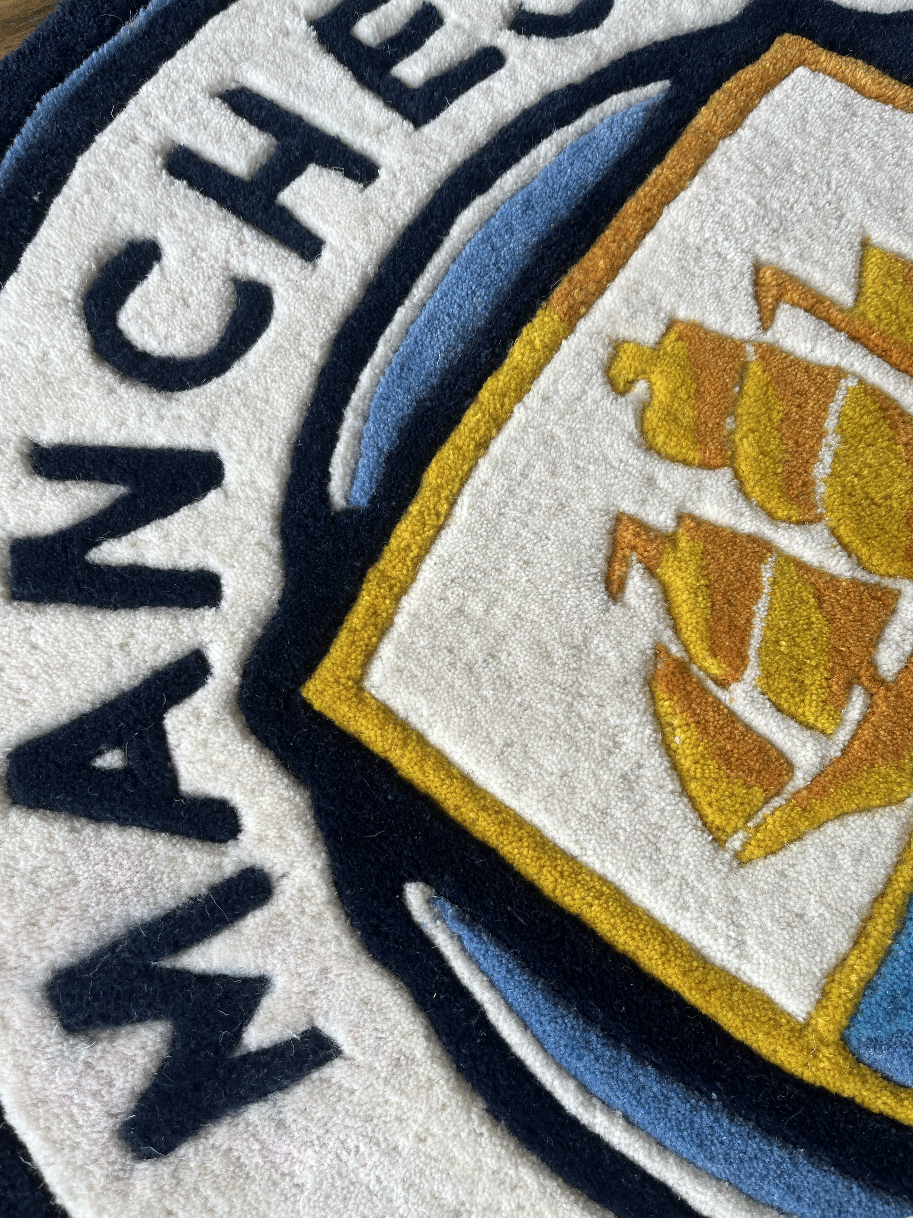Man City fan Art Rug