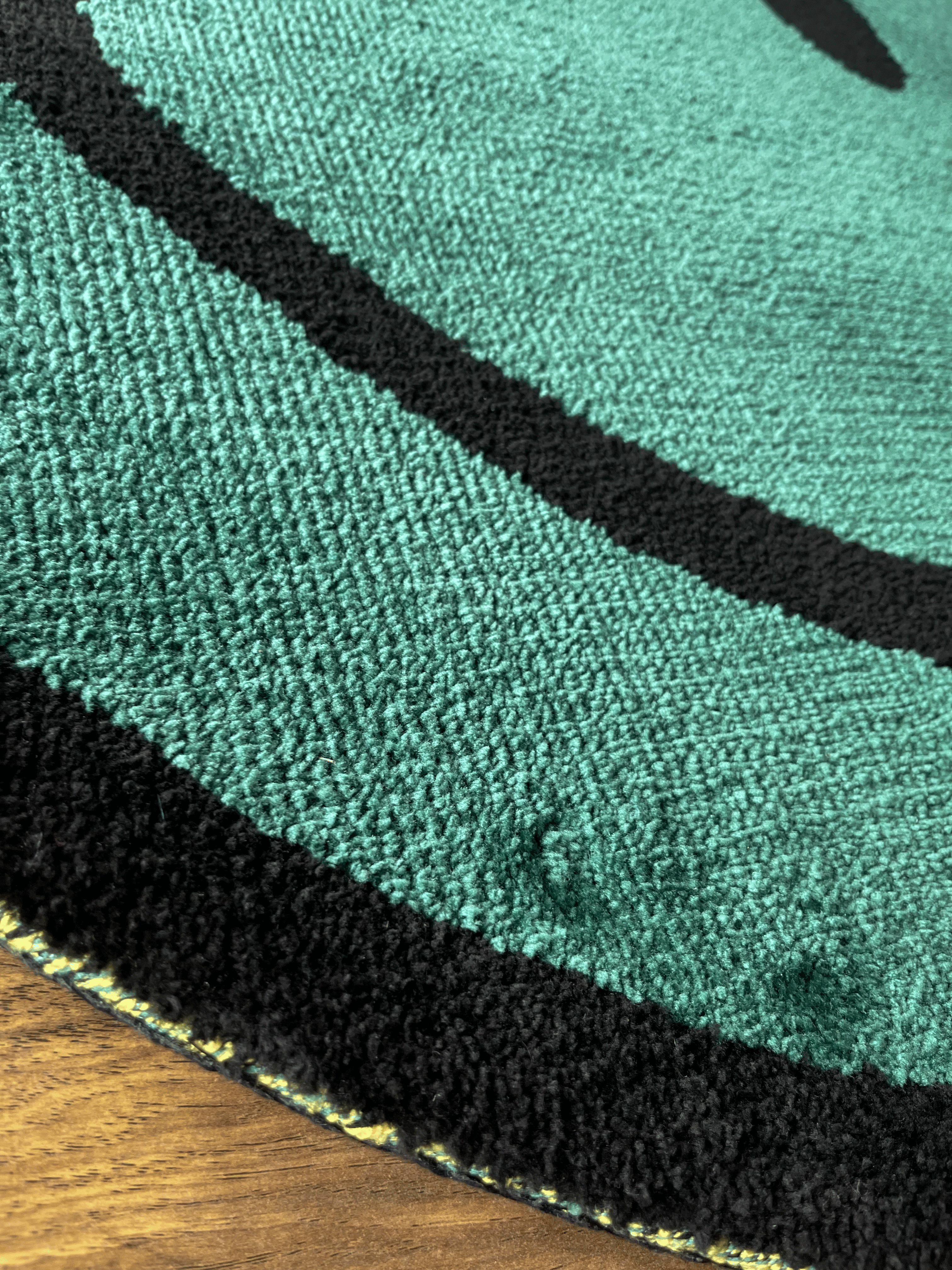 Green Smile Machine Tufted Rug