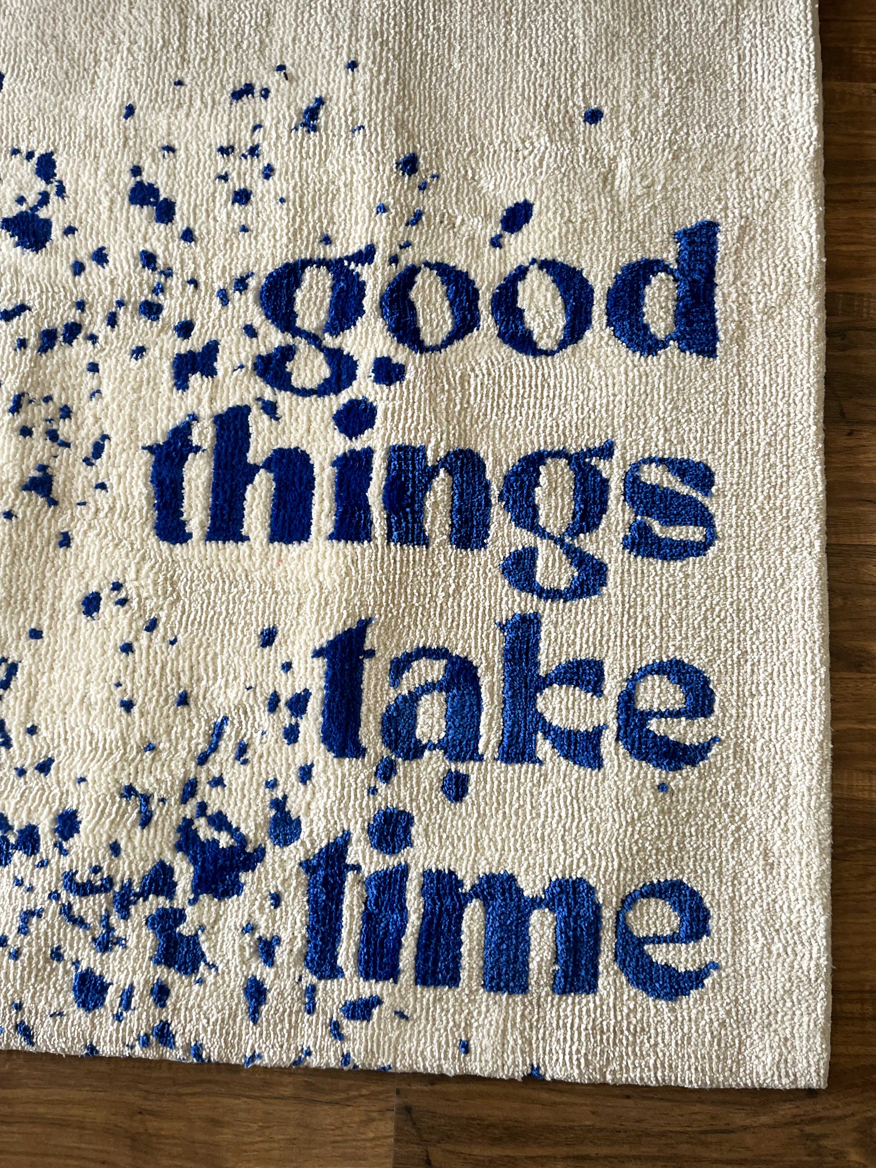 Good Things Take time Machine Made Rug