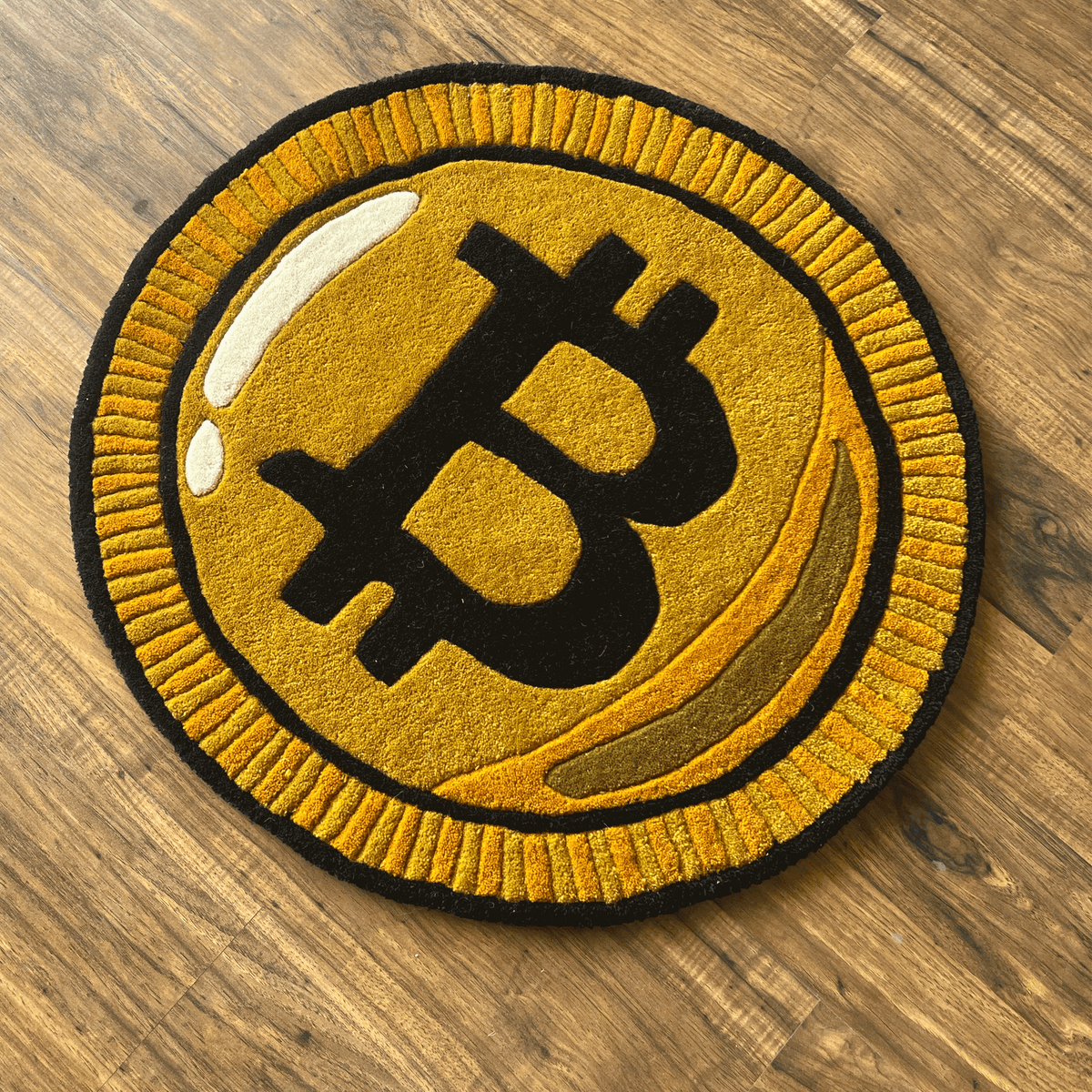 Crypto Currency Hand Tufted Rug | The Drip Co.