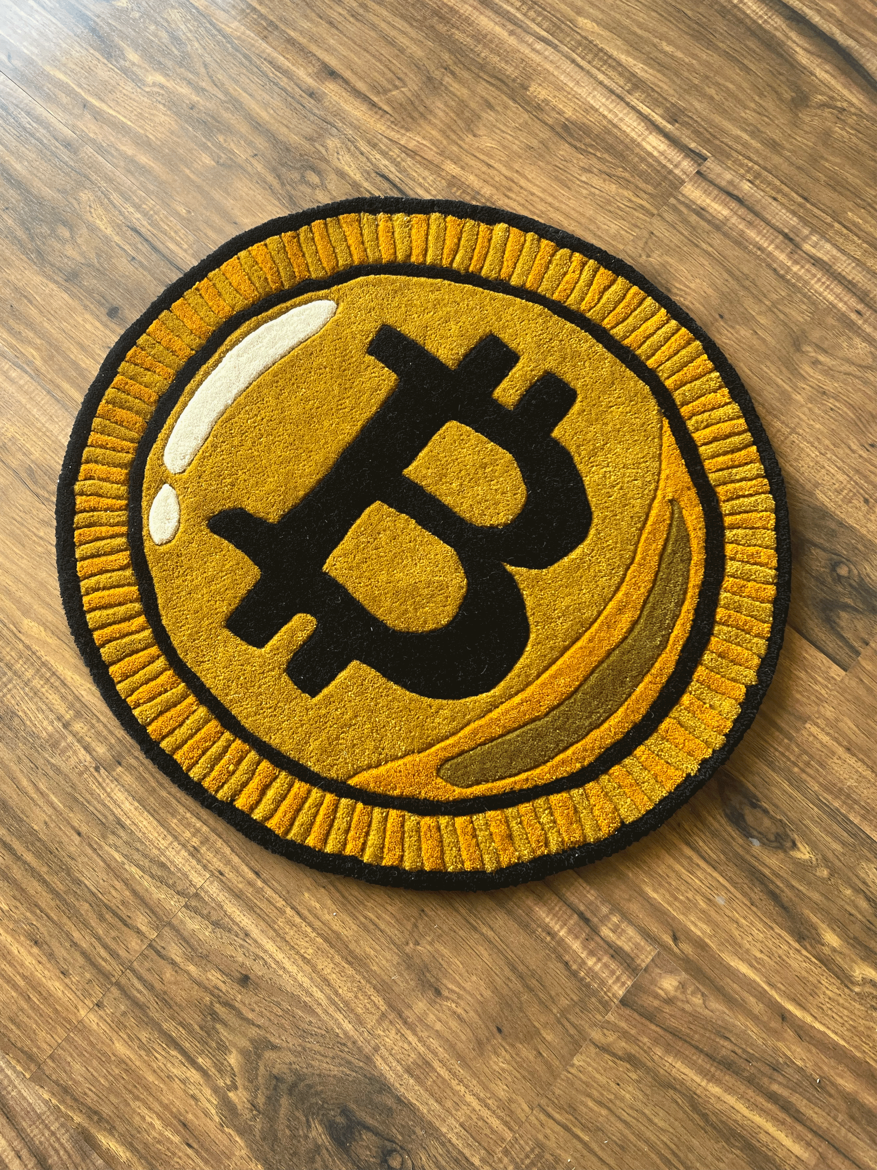 Crypto Currency Hand Tufted Rug