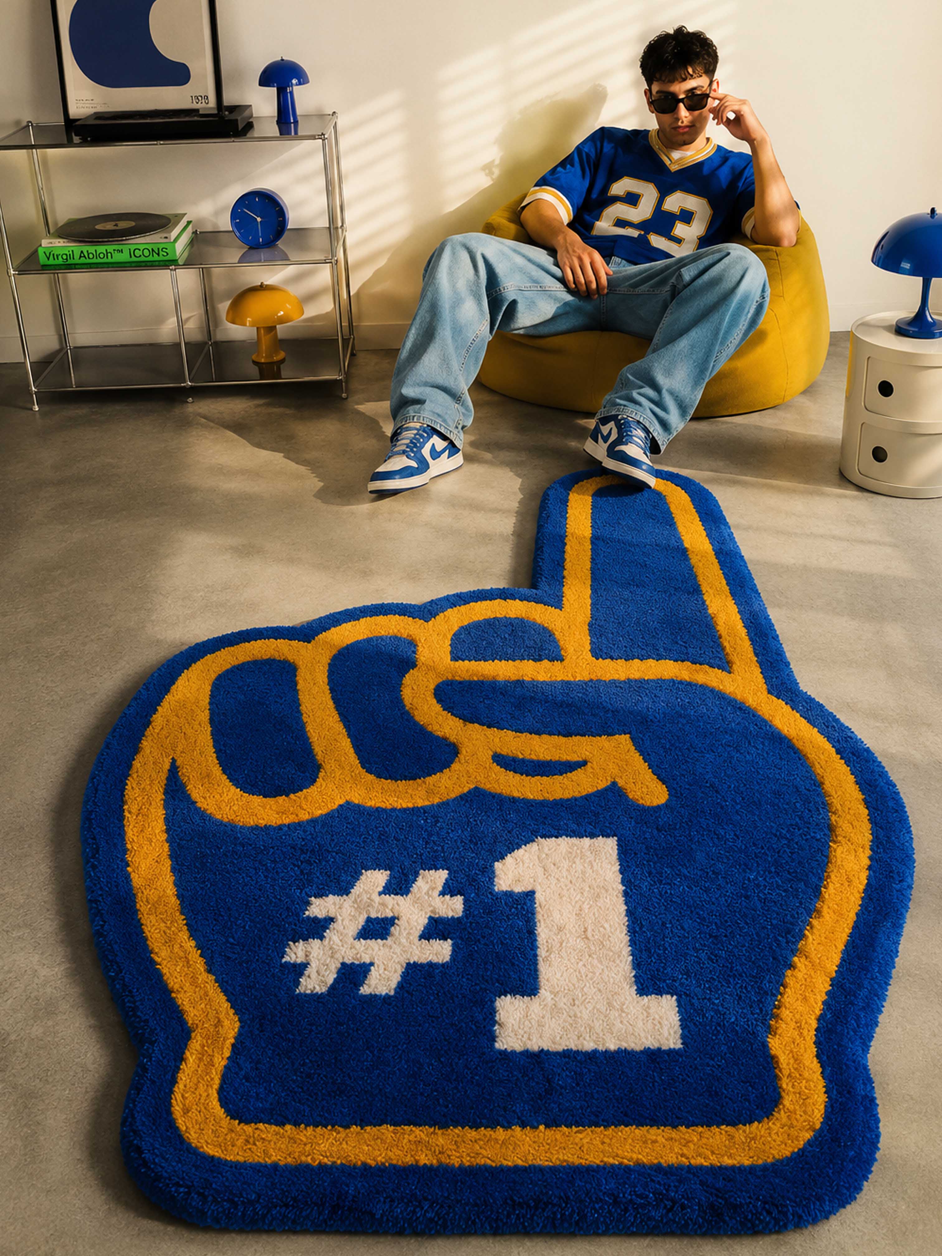 No 1 cheerleader Hand Tufted Rug