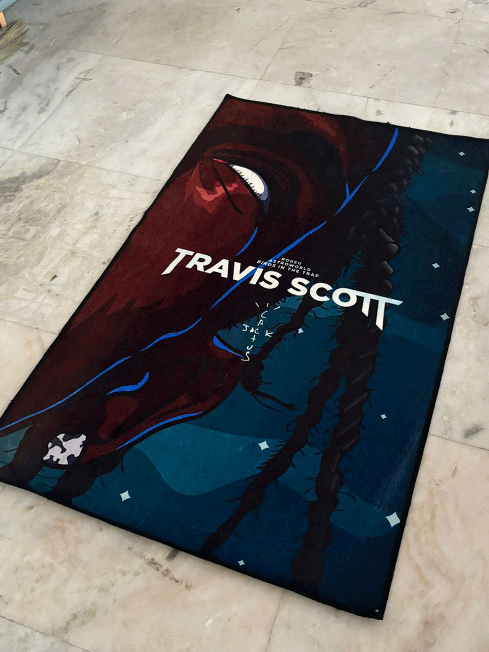 Travis Scott Printed Washable Rug