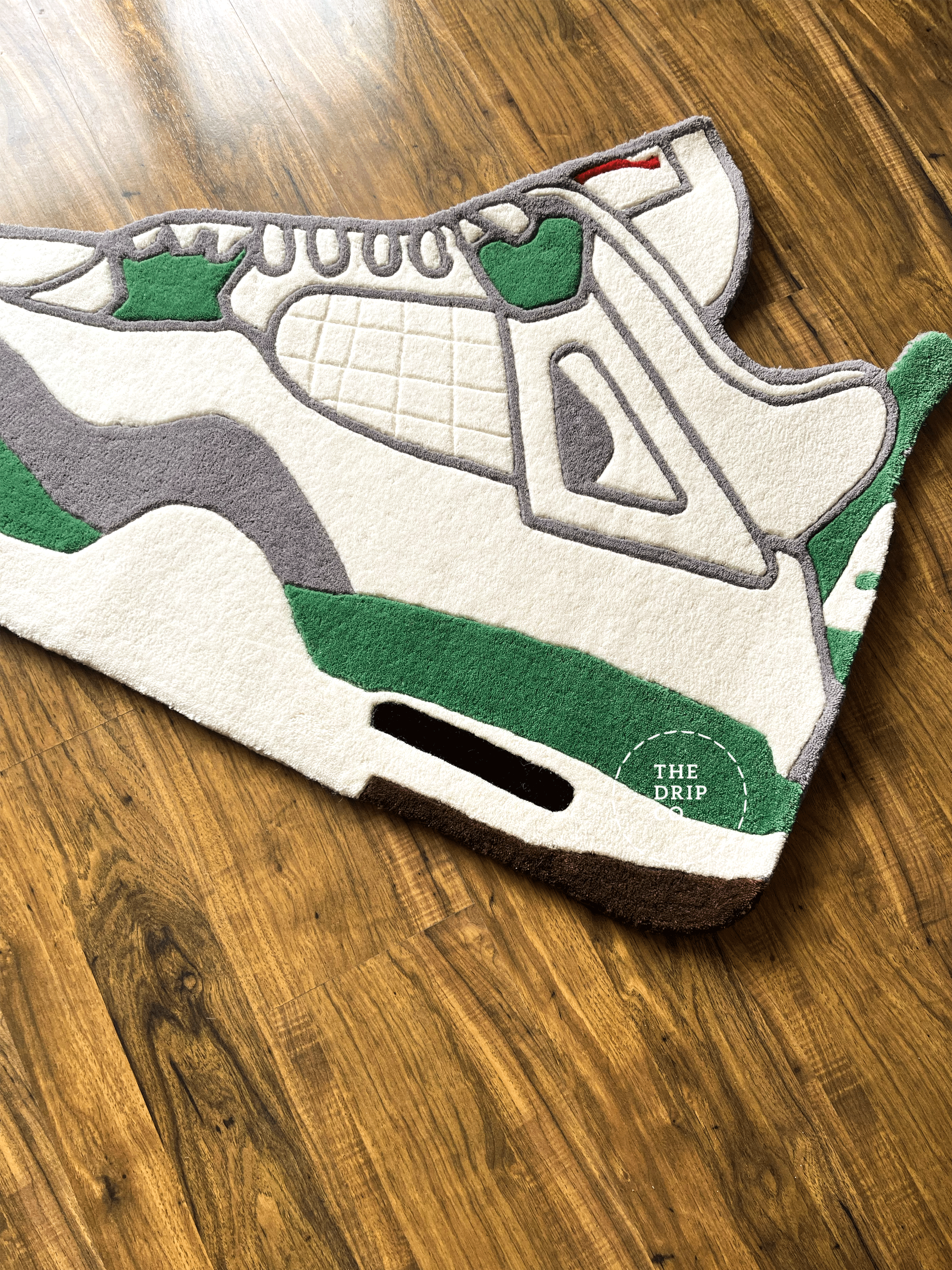 Green Custom Shoe Rug
