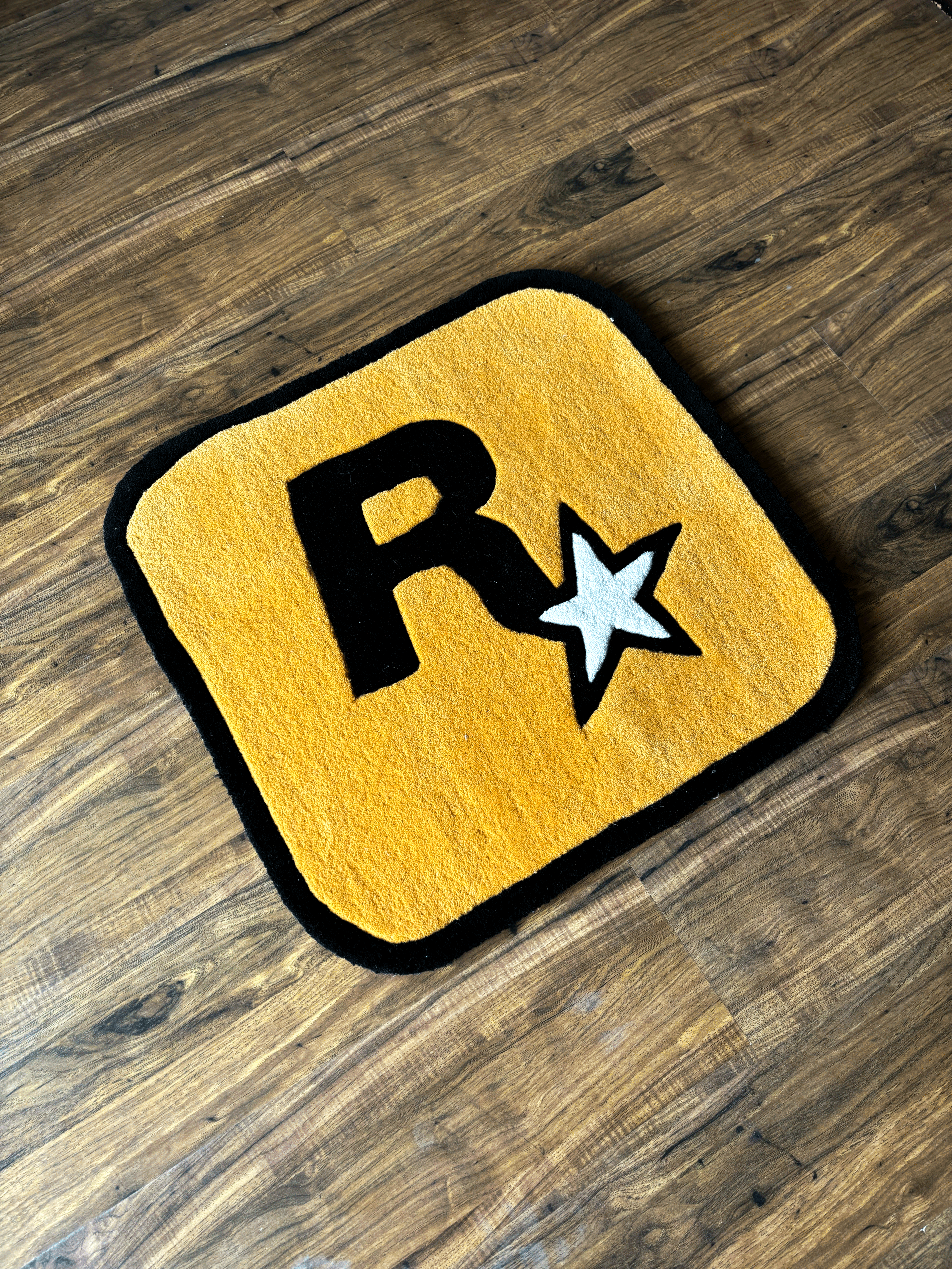 Rockstar Games logo Hand Tufted Rug