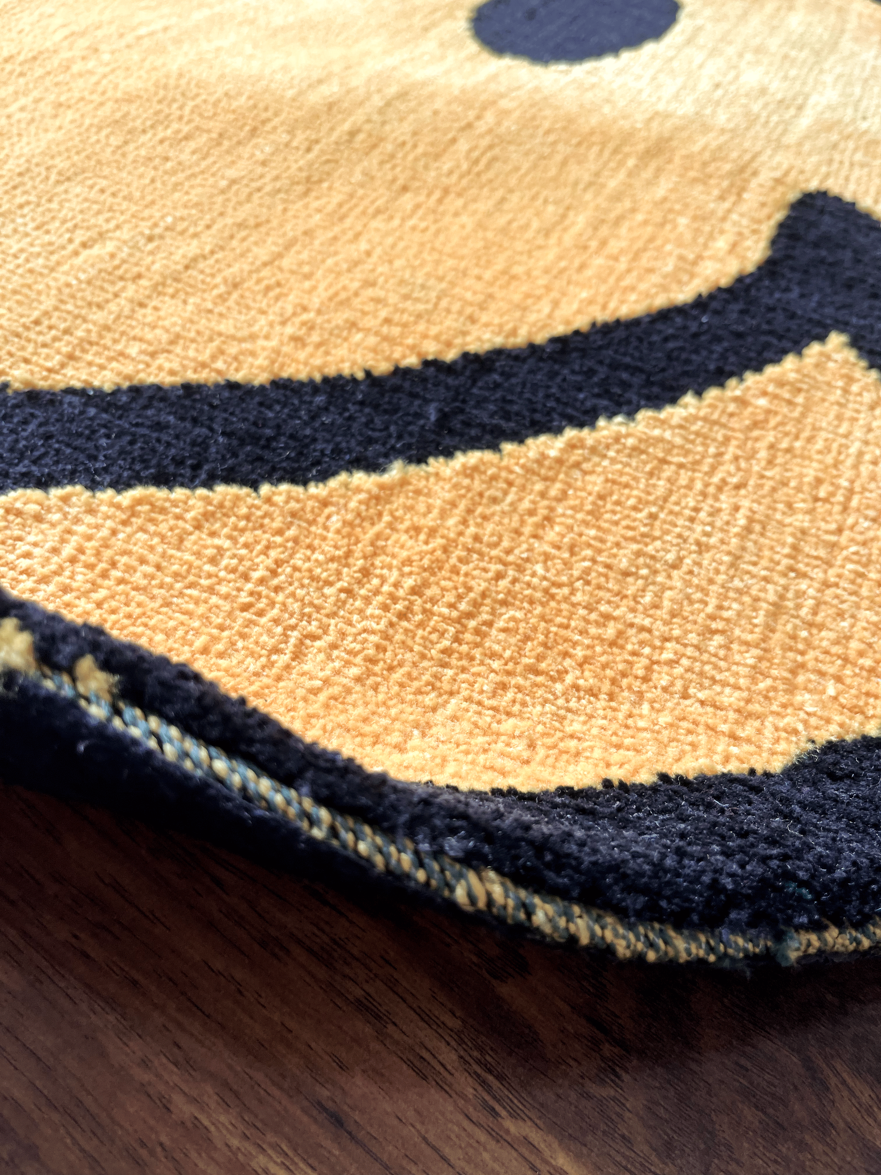 Yellow Smile Machine Tufted Rug