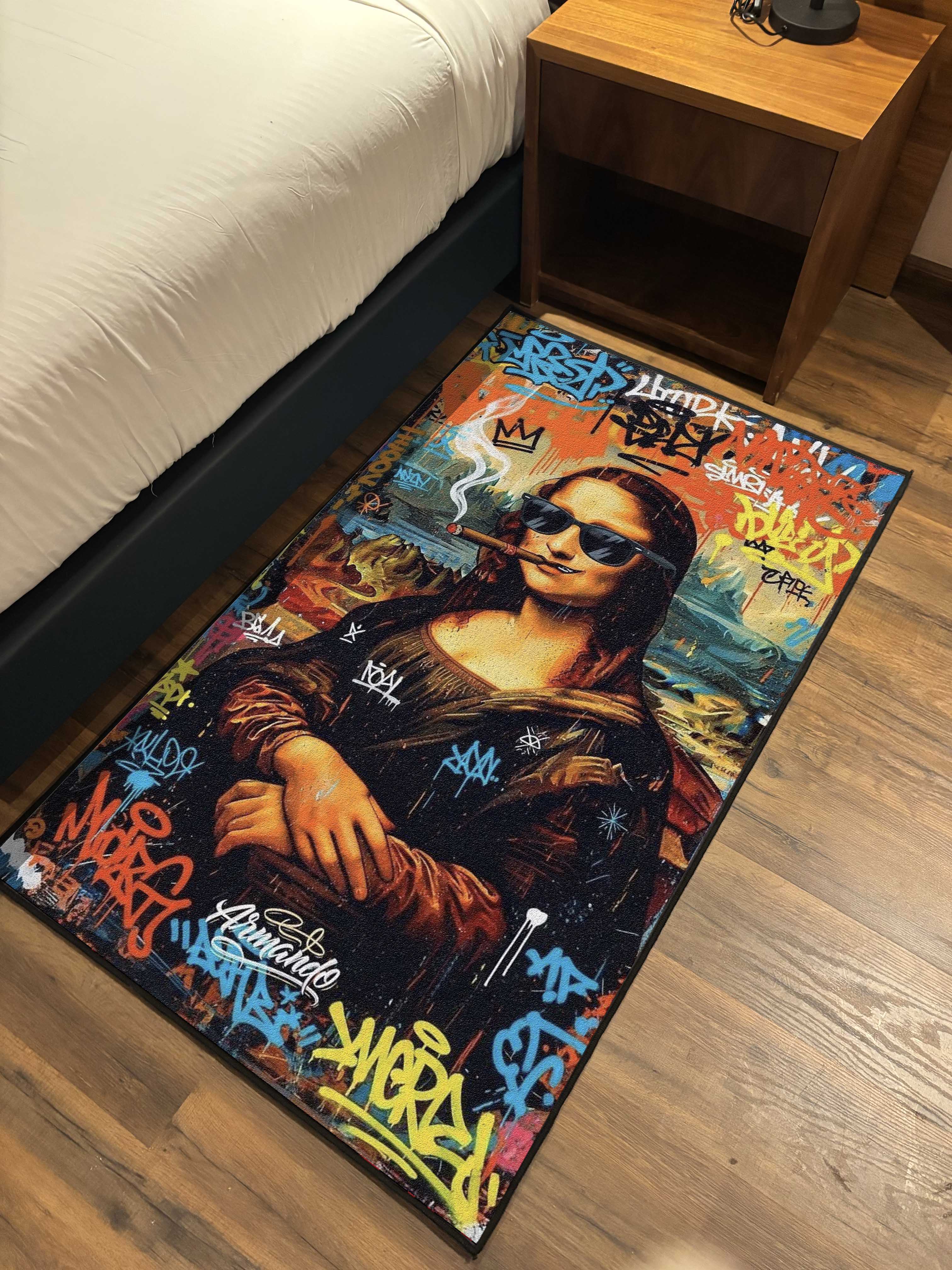 Painting graffiti art Washable Rug