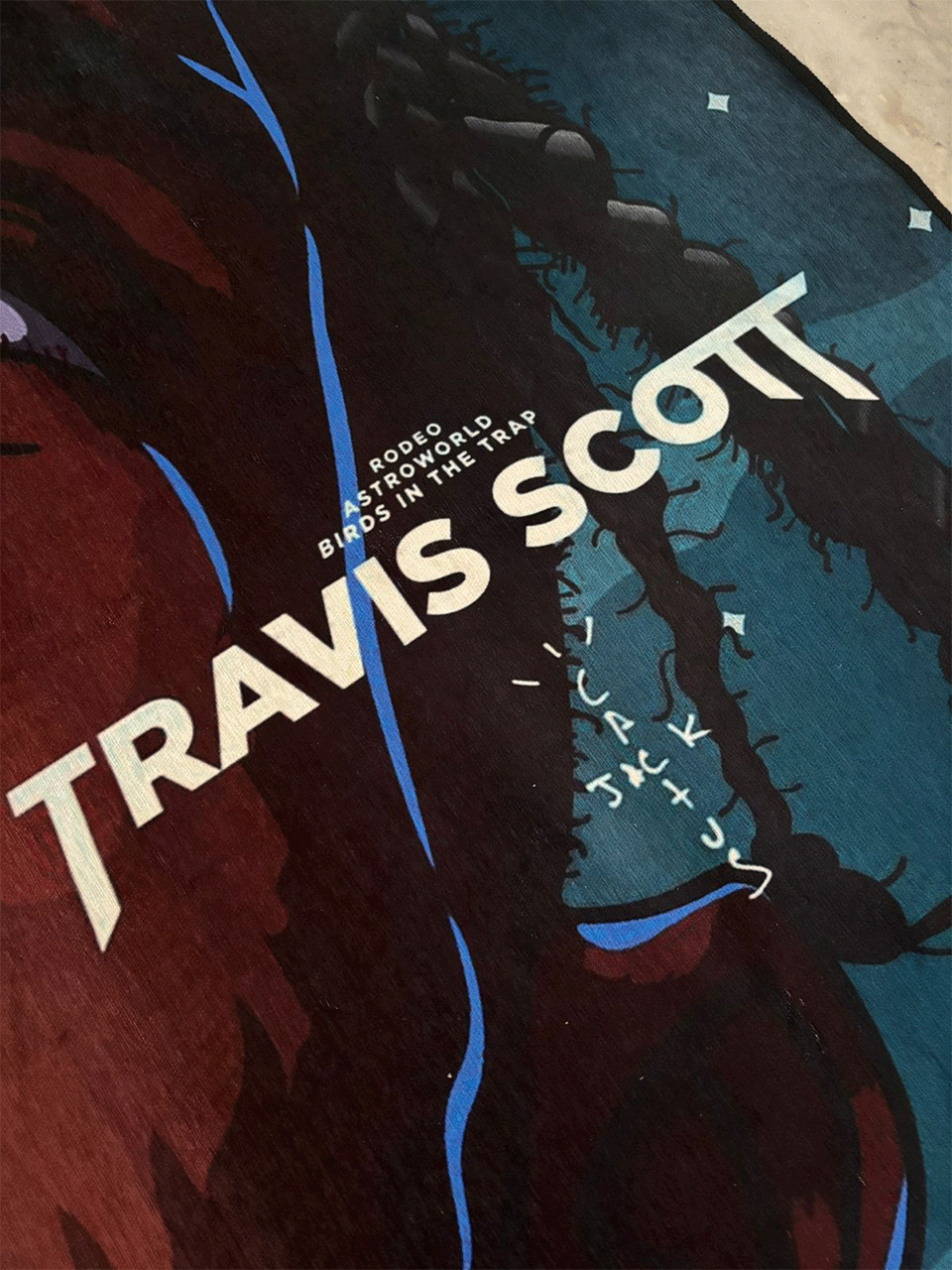 Travis Scott Printed Washable Rug