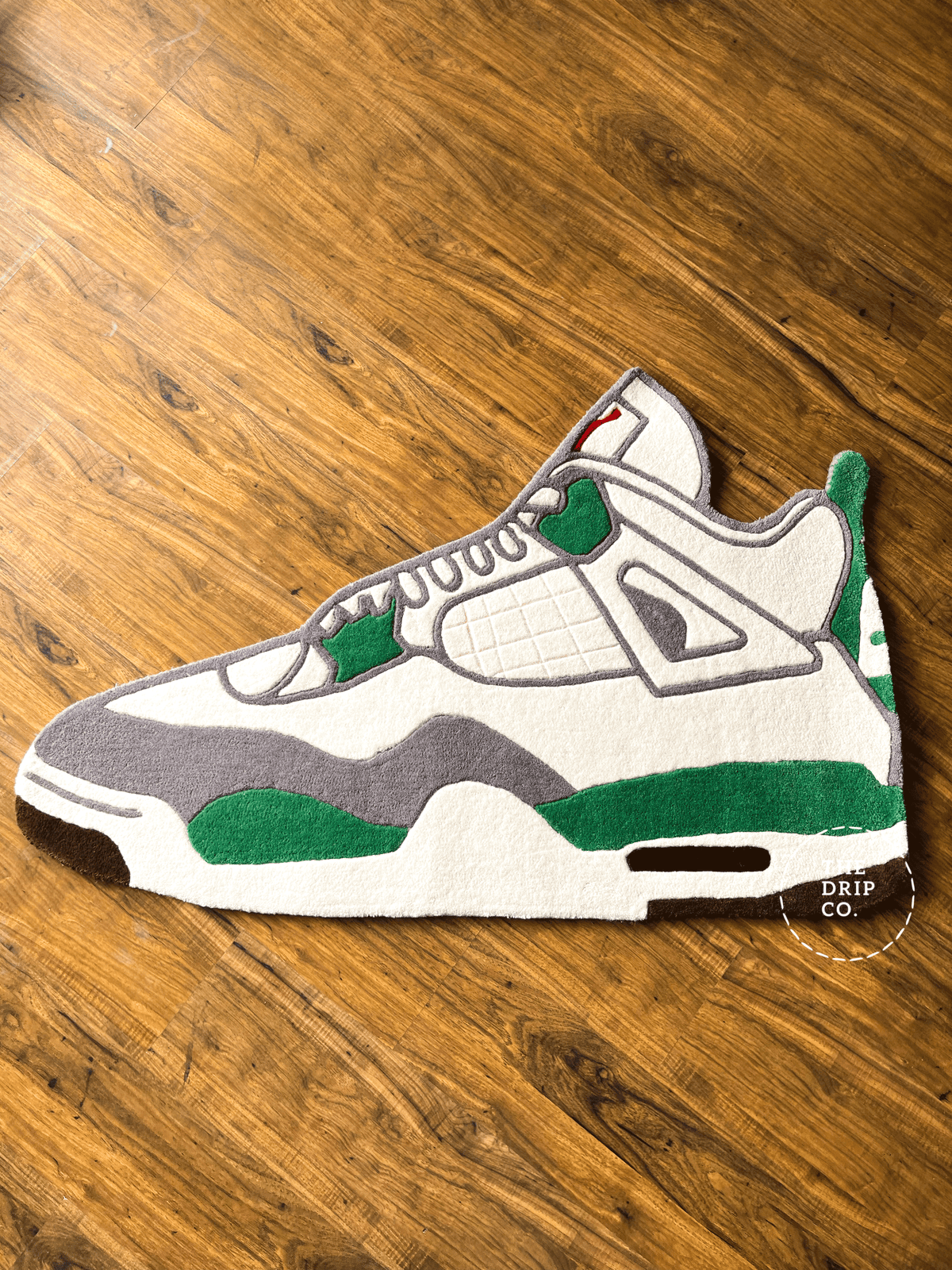 Green Custom Shoe Rug