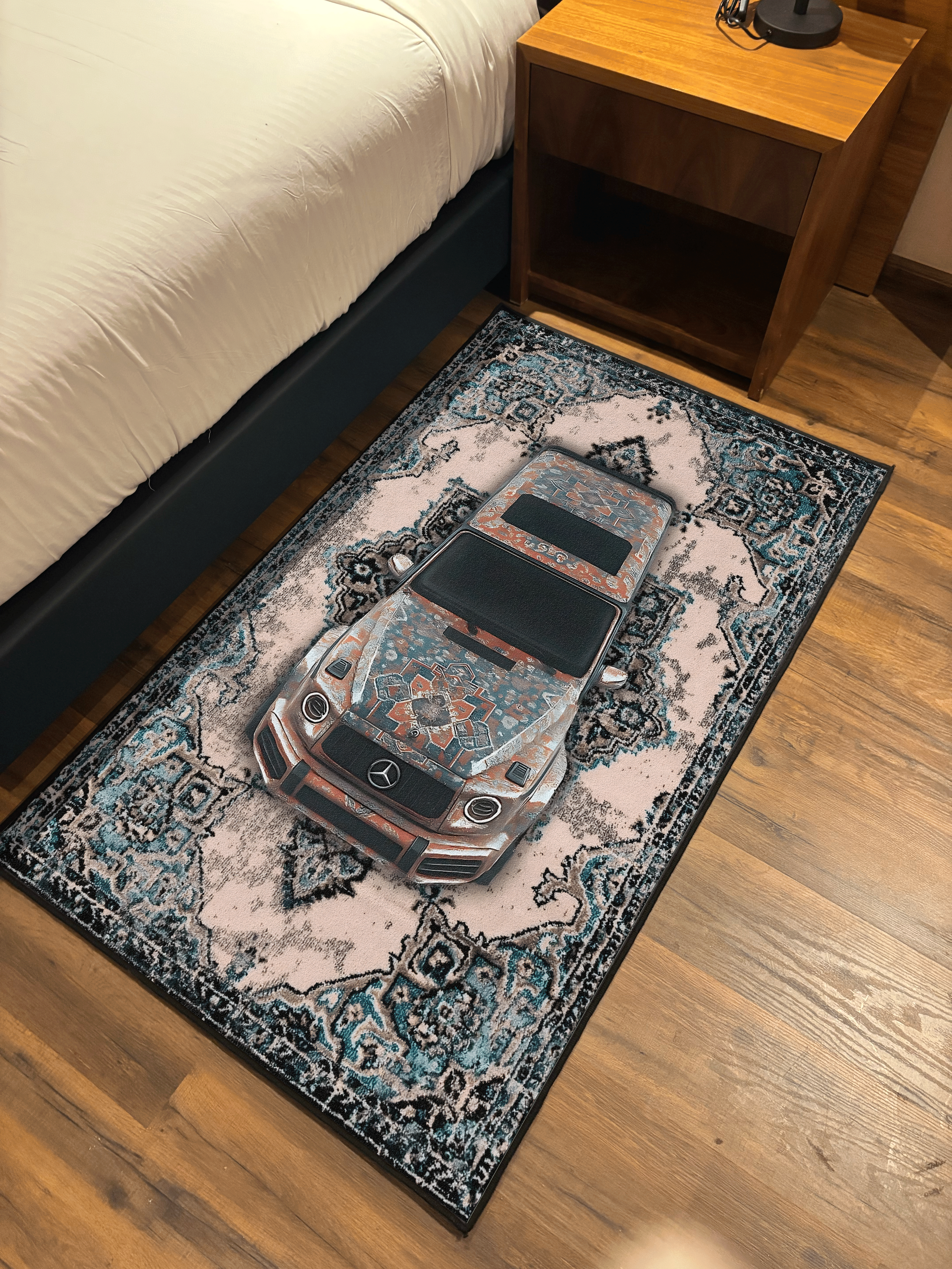 SUV car traditional design Washable Rug