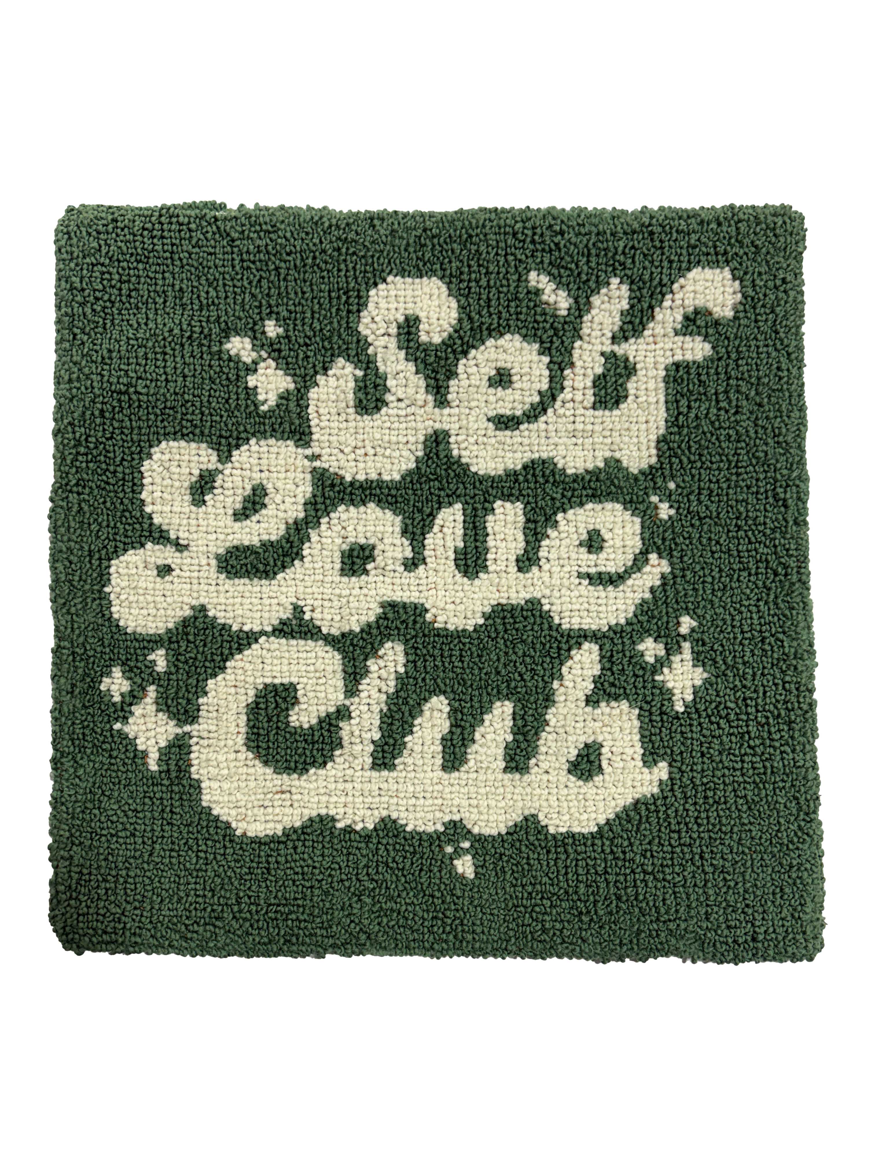 Self Love Club Green cushion cover