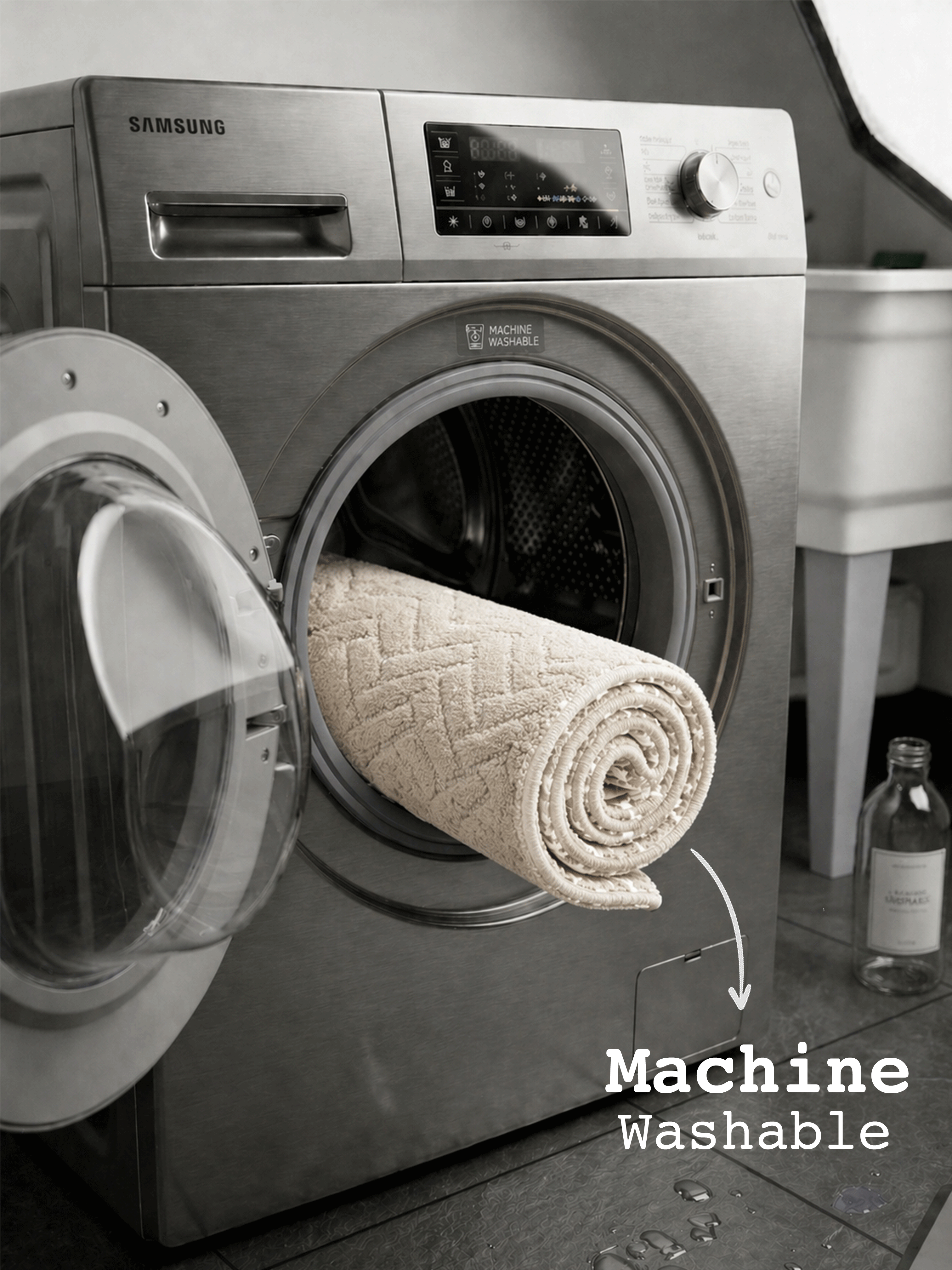 Cream Miracle Bath Mat