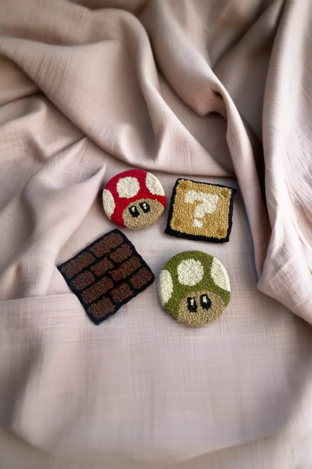 Mario 4 pcs Coasters Set