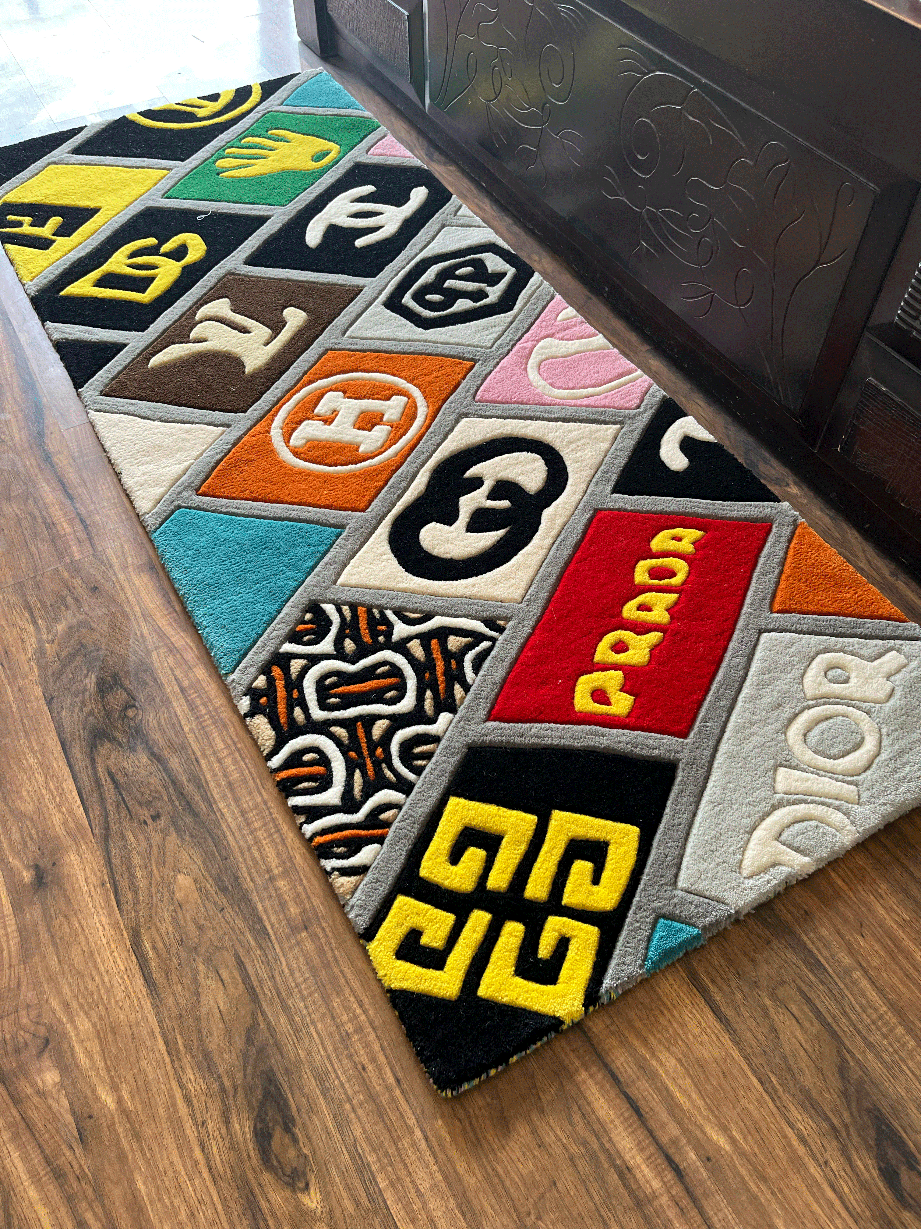 Multi Brand Logo Rug