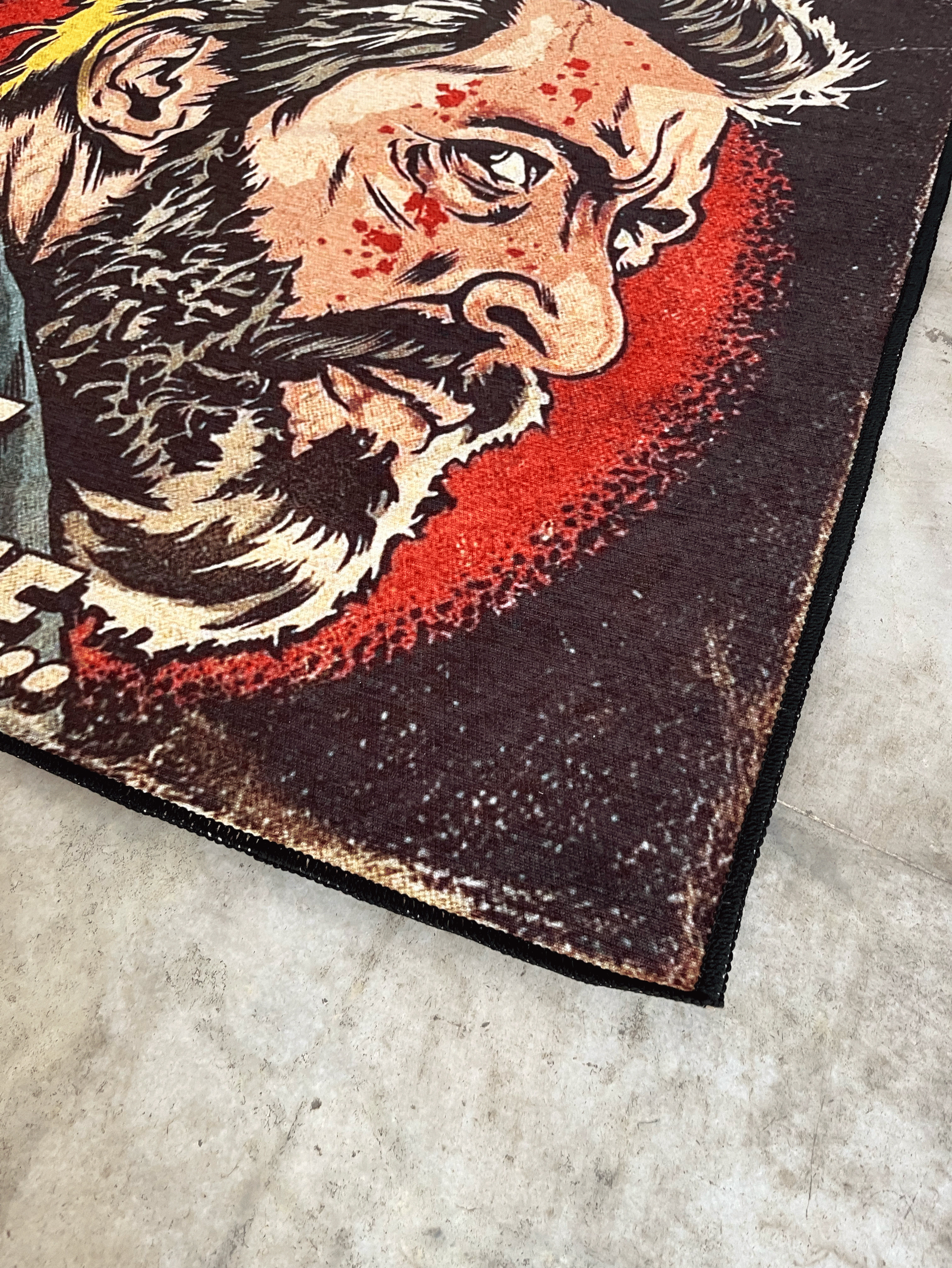 Logan Magazine Printed Washable Rug